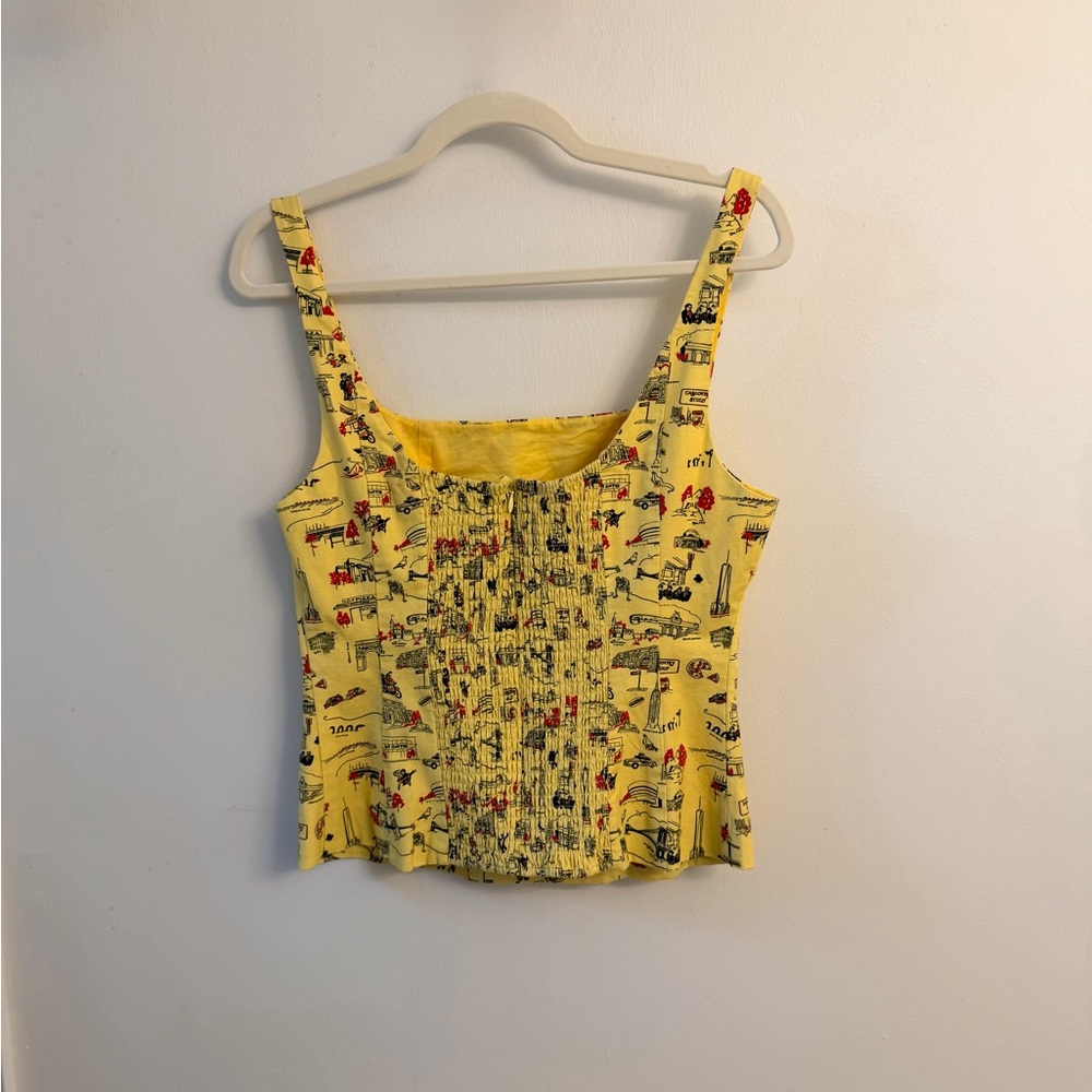 Rowing Blazers Yellow NYC Patterned Camisole NWT … - image 4